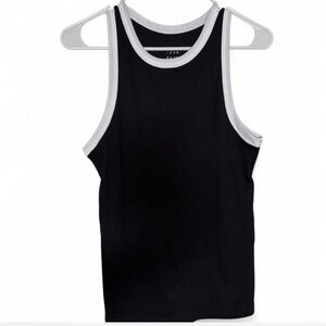 a new day Black Top with White Accents